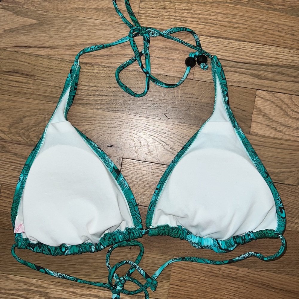 Xhilaration Paisley Print Triangle Bikini Top Size XL - Picture 2 of 5